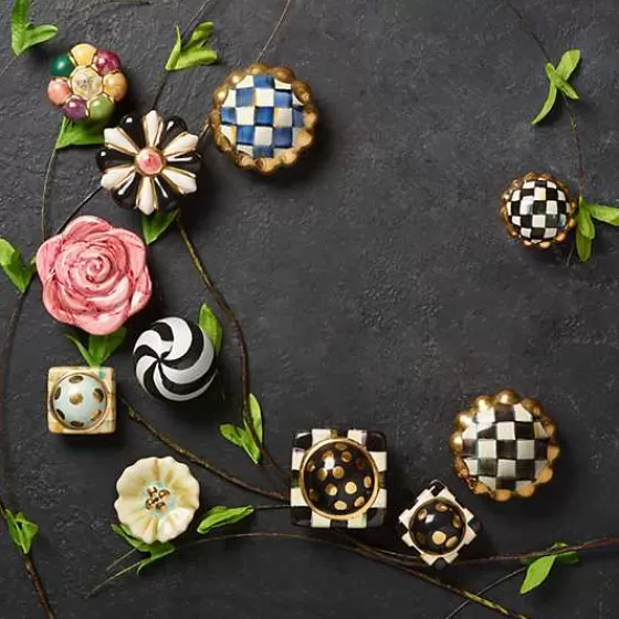 Pomello Rotondo in Stile Courtly Check - Promozione Esclusiva MacKenzie-Childs