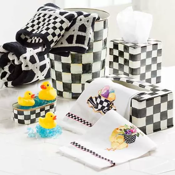 MacKenzie-Childs - Portalattine per Fazzoletti in Stile Regale con Fantasia Courtly Check, Prezzo Accessibile