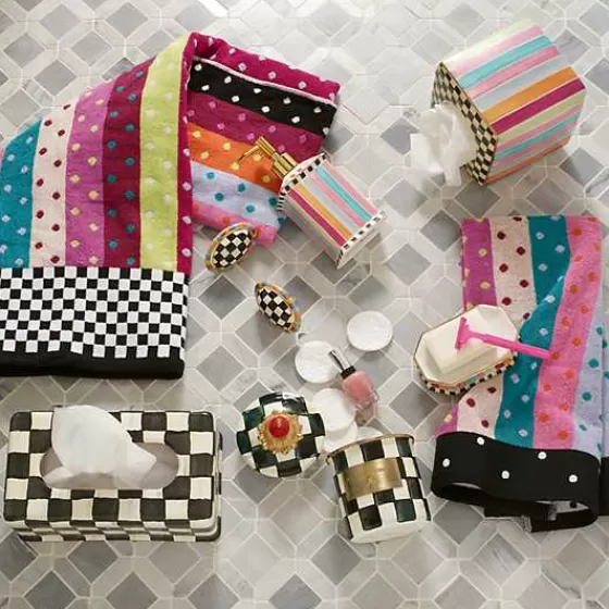 MacKenzie-Childs - Portalattine per Fazzoletti in Stile Regale con Fantasia Courtly Check, Prezzo Accessibile