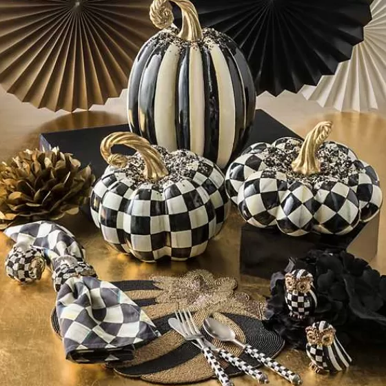 Mackenzie-Childs Set da Tavola Elegante 3 Pezzi - Fantasia Courtly Check per Cene Raffinate a Prezzo Accessibile