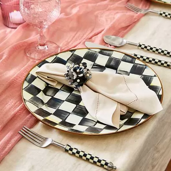 Mackenzie-Childs Set da Tavola Elegante 3 Pezzi - Fantasia Courtly Check per Cene Raffinate a Prezzo Accessibile