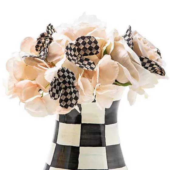 Vaso Elegante Alto con Motivo Regale - Set per Fiori MacKenzie-Childs Collezione Esclusiva