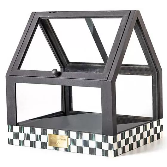 Serra Decorativa Courtly Check - Vetrina Botanica con Stile Regale - Nuova Collezione MacKenzie-Childs