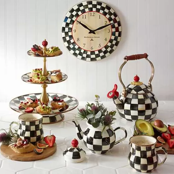Orologio da Parete Elegante con Motivo Checkerboard - MacKenzie-Childs Prezzo Speciale

(：，