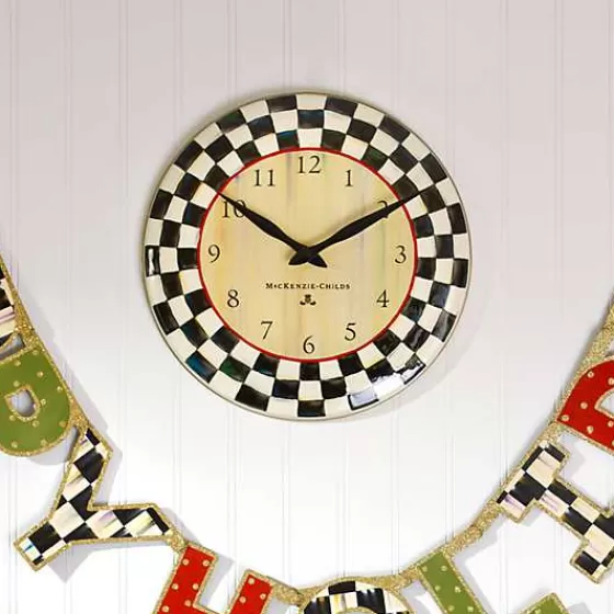 Orologio da Parete Elegante con Motivo Checkerboard - MacKenzie-Childs Prezzo Speciale

(：，