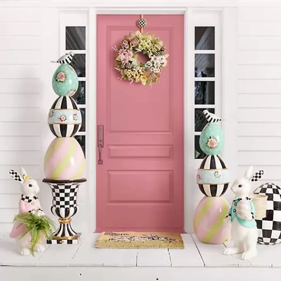 Ghirlandaio Elegante a Quadri Vintage - Accessorio per Porte MacKenzie-Childs in Promozione