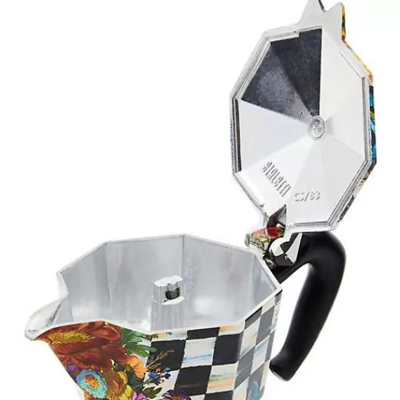 Moka Elegante da 3 Tazze - Stile Giardino Fiorito | MacKenzie-Childs | Promozione Limitata