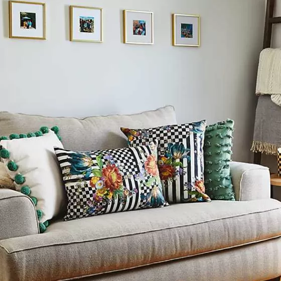 Cuscino Lombare Elegante con Stampa Floreale - Design Esclusivo MacKenzie-Childs