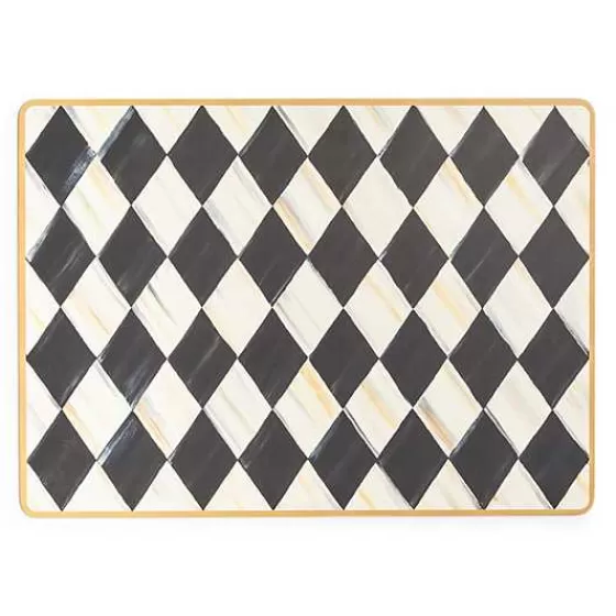 MacKenzie-Childs Sottopiatti Eleganti in Sughero - Motivo Arlecchino, Confezione da 4 pezzi per la Tavola (Disponibili Online)