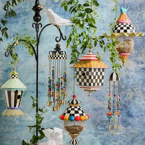 MacKenzie-Childs - Casetta Decorativa per Uccelli con Righe Regali - Edizione Esclusiva