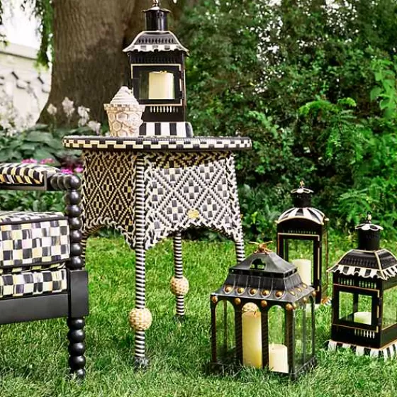 Lampada da Tavolo MacKenzie-Childs con Decorazione Righe Regali - Formato Grande per Candele - Prezzo Imbattibile