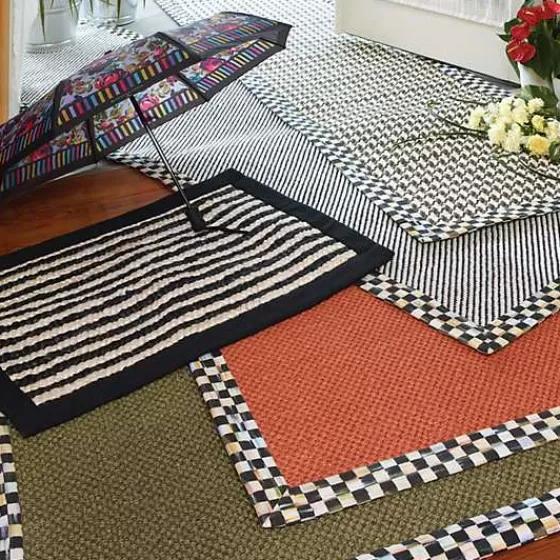 Tappeto Elegante Courtly Twill di MacKenzie-Childs - 3'x5' Con Motivi Stilizzati, Offerta Imperdibile!