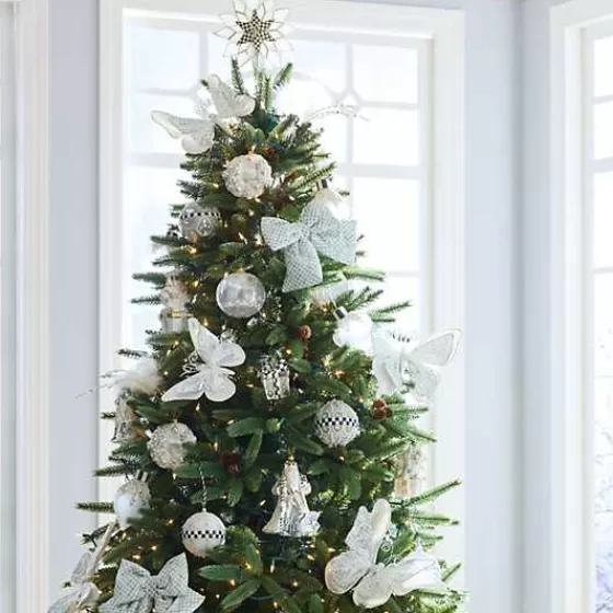 Sfera Magica Firmato MacKenzie-Childs | Decorazione in Vetro Elegante con Motivi Palazzo di Cristallo - Offerta Imperdibile!