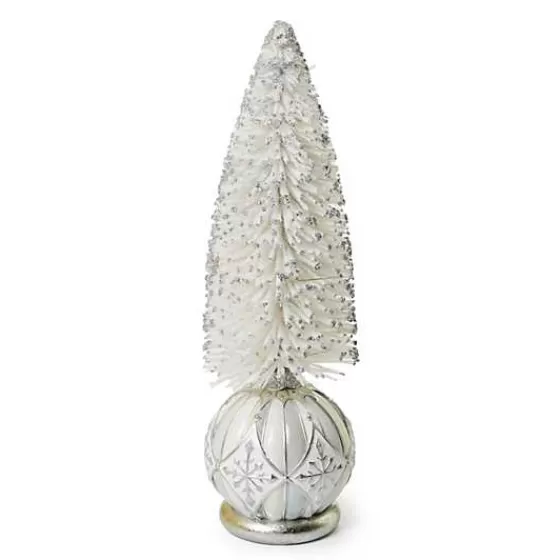 MacKenzie-Childs | Mini Alberello Scovolino Decorativo con Luci - Fantasia Cristallo | Offerta Lampo a Tempo Limitato