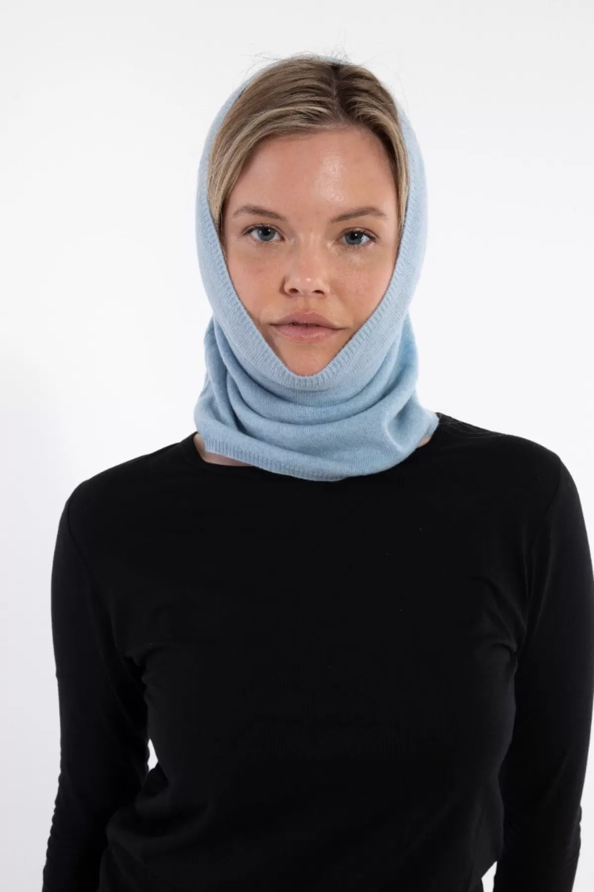 Danefæ Danebest Friend - Fascia Collo in Lana Merino Celeste, Morbida e Leggera per Protezione Termica Tutto l'Anno