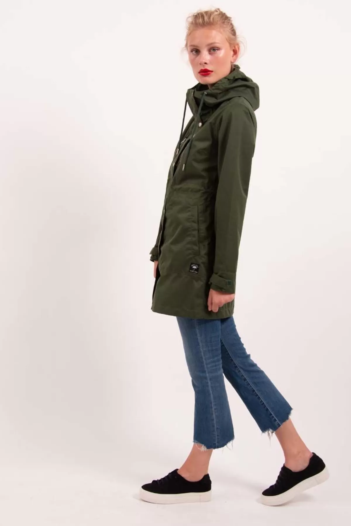 Danefæ Daninge Giacca Parka Impermeabile - Modello Mezza Stagione, Khaki con Prezzo Conveniente