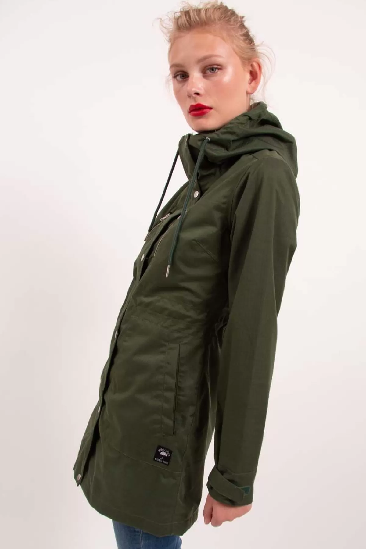 Danefæ Daninge Giacca Parka Impermeabile - Modello Mezza Stagione, Khaki con Prezzo Conveniente