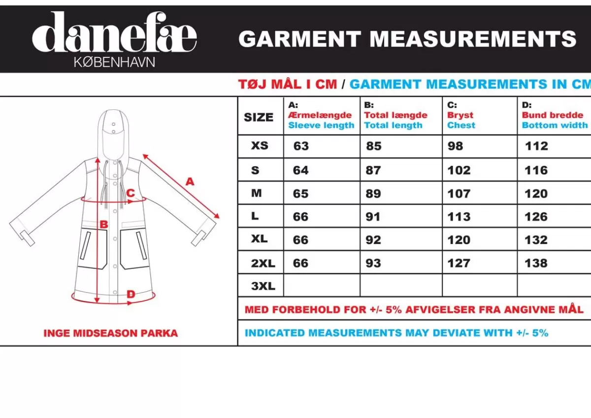 Danefæ Daninge Giacca Parka Impermeabile - Modello Mezza Stagione, Khaki con Prezzo Conveniente