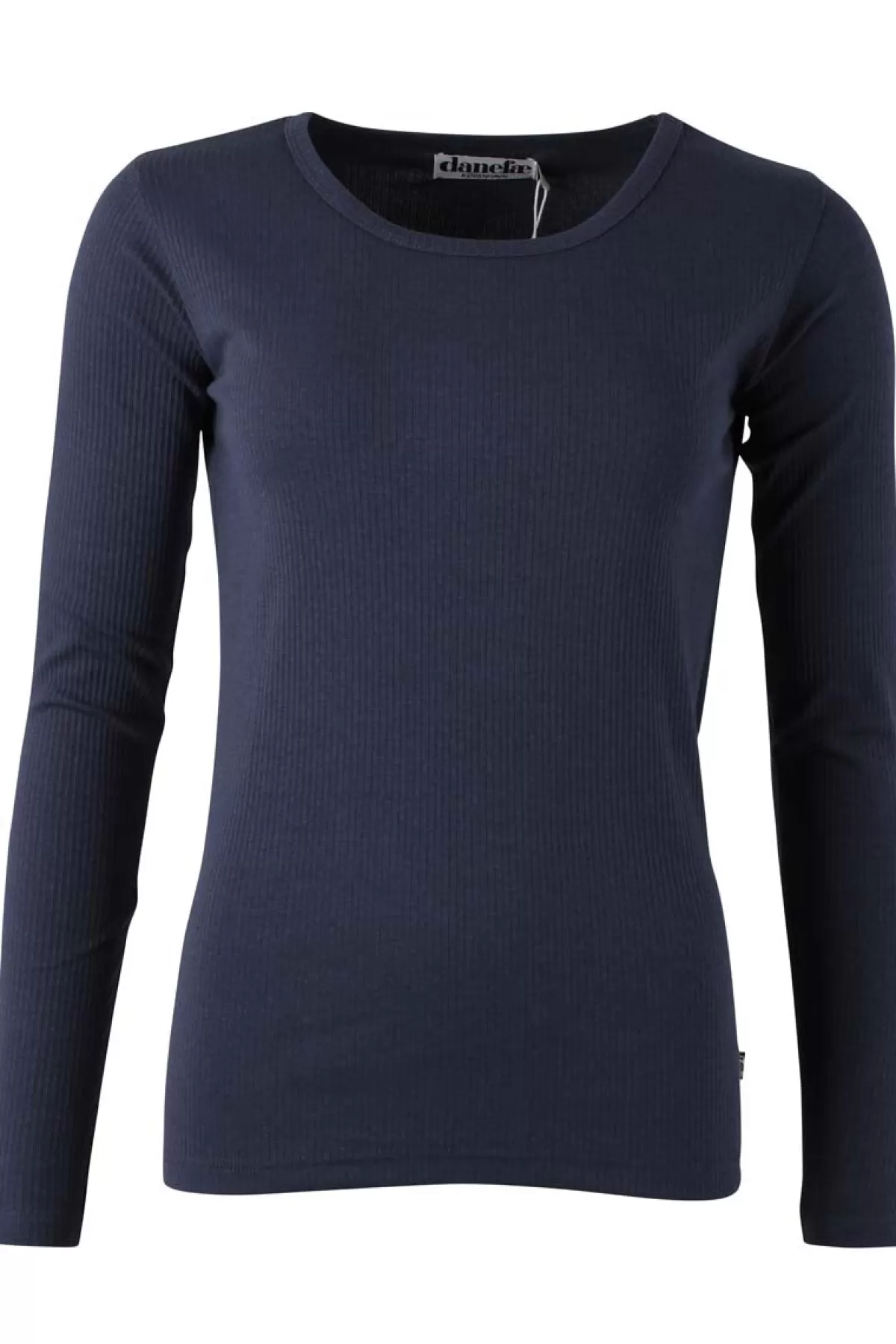Danefæ Essentials - Maglia Lunga Partner Danese Blu Marino Scuro, Stile Minimalista in Puro Cotone per Look Casual Chic