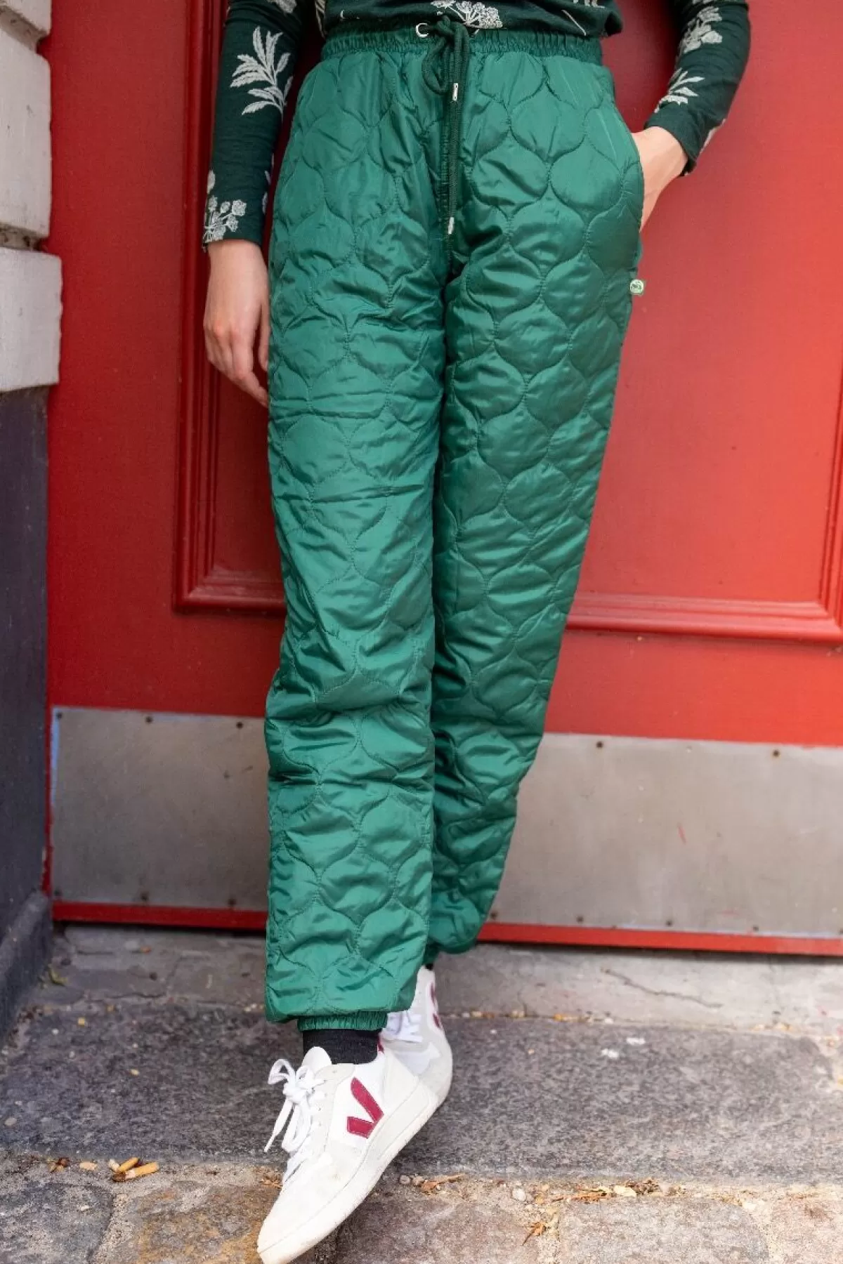Pantaloni Termici Melby per l'Inverno - Modello Essenziale Danefæ® in Tonalità Cachi Scuro