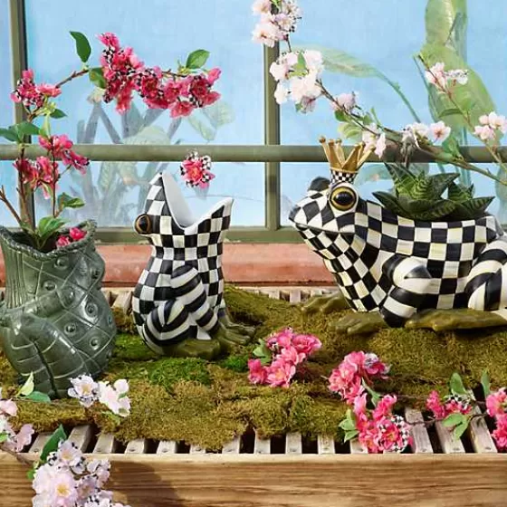Delizioso Vaso da Giardino a Forma di Rana Fergal - Originale Collezione MacKenzie-Childs | Acquisto Online Esclusivo
