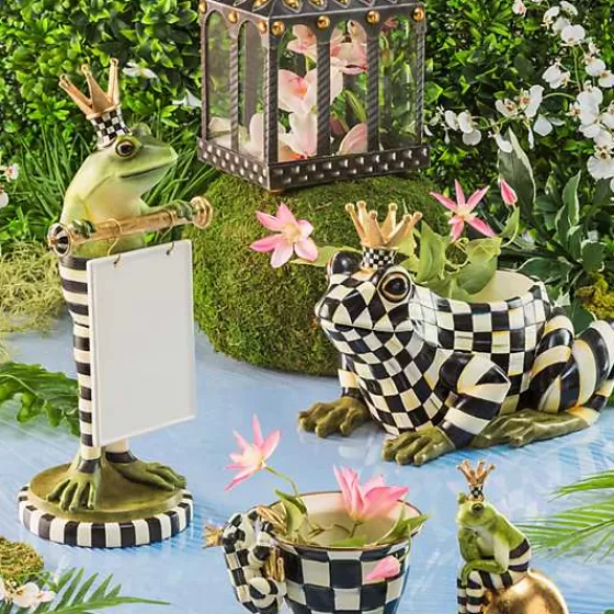 Delizioso Vaso da Giardino a Forma di Rana Fergal - Originale Collezione MacKenzie-Childs | Acquisto Online Esclusivo