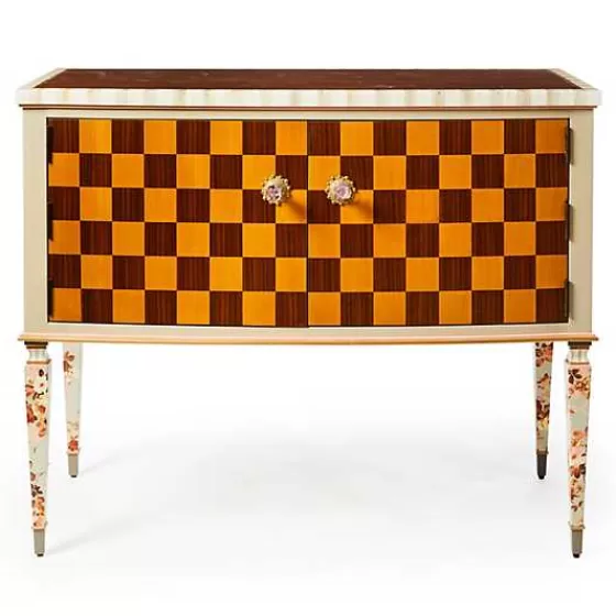 Consolle Vintage con Motivo Geometrico - Design Esclusivo MacKenzie-Childs Originale per Arredamento di Classe