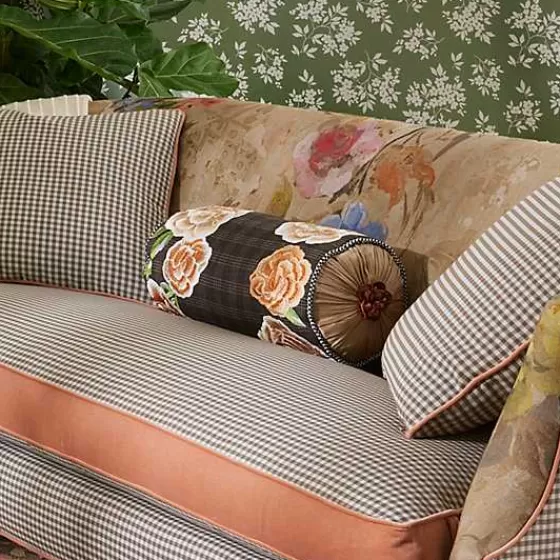 MacKenzie-Childs Cuscino Floreale con Ricami Perlati - Collezione 
