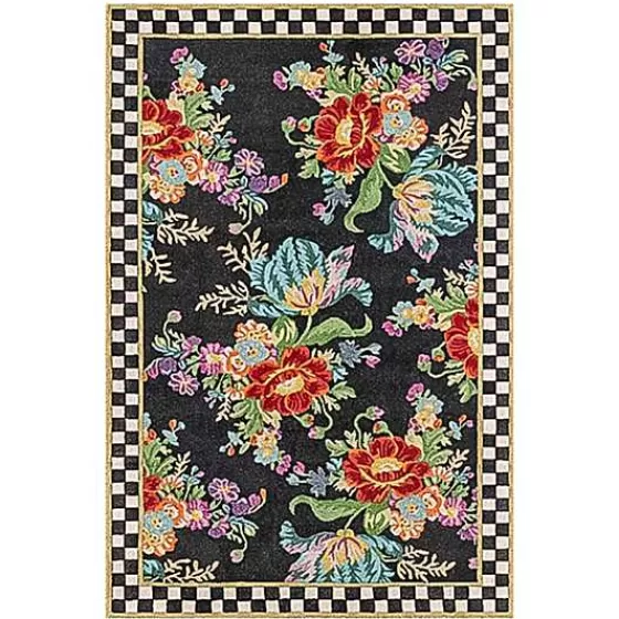 Tappeto floreale lavabile MacKenzie-Childs - 240x300 cm per ambienti vivaci - Design botanico reversibile - Collezione esclusiva per soggiorni eleganti