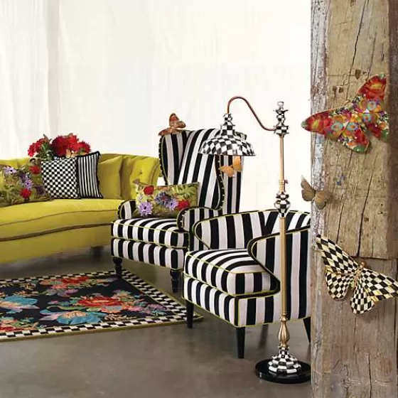 Pannelli Decorativi Farfalle Bazar Floreale - Design Elegante MacKenzie-Childs Edizione Esclusiva