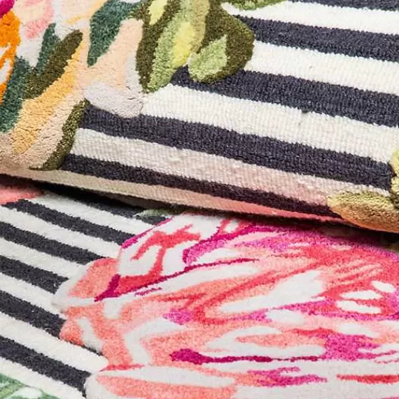 Novità MacKenzie-Childs: Elegante Runner Floreale 2,6x8 Piedi - Tappeto da Corridoio con Design Vivace