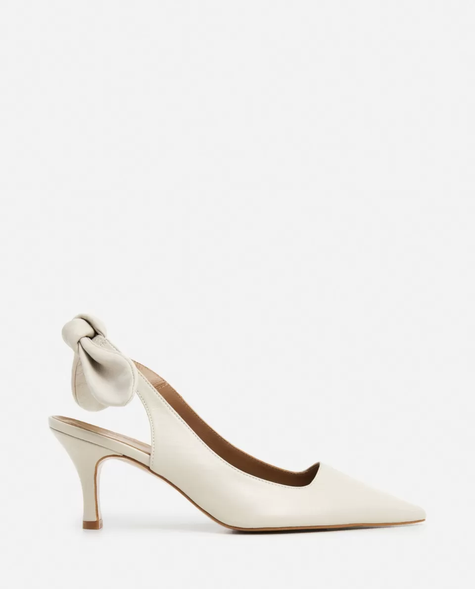 Scarpe in Pelle Flattered Francesca con Fiocco Elegante - Tacco Basso Comodo e Stile senza Tempo