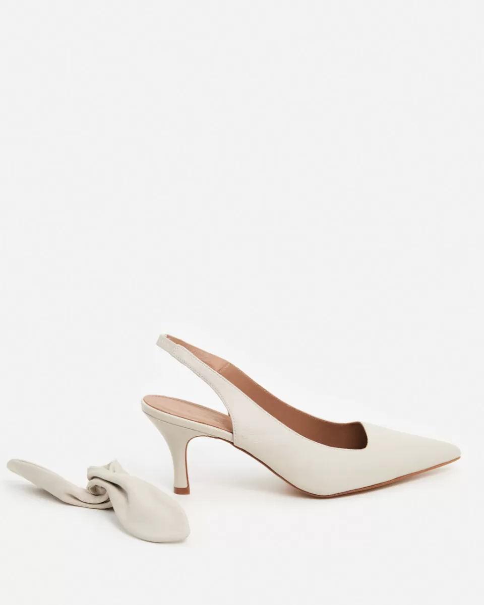 Scarpe in Pelle Flattered Francesca con Fiocco Elegante - Tacco Basso Comodo e Stile senza Tempo