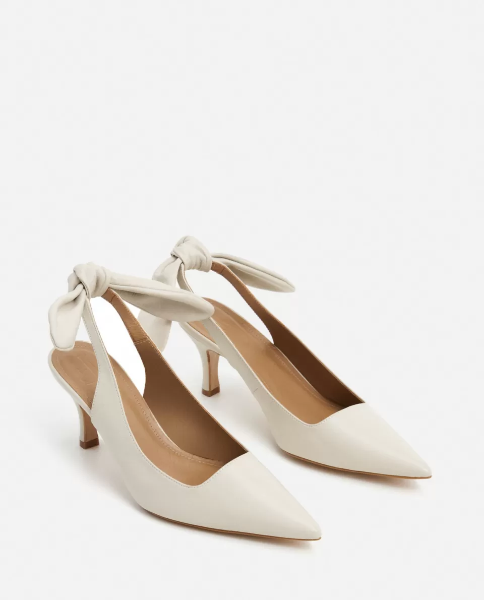 Scarpe in Pelle Flattered Francesca con Fiocco Elegante - Tacco Basso Comodo e Stile senza Tempo