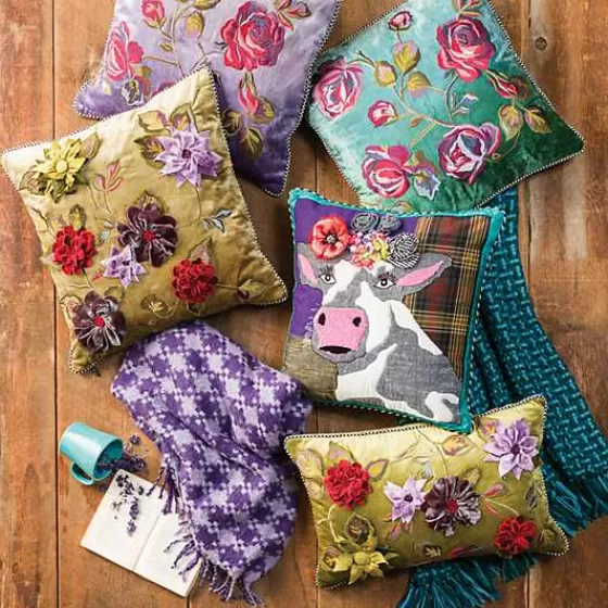 Cuscino Decorativo Frida Cowlo - Stile Vintage MacKenzie-Childs in Saldi Esclusivi