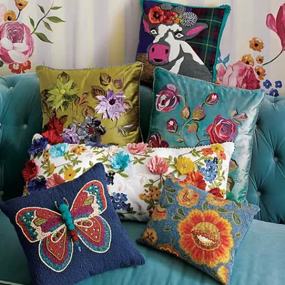 Cuscino Decorativo Frida Cowlo - Stile Vintage MacKenzie-Childs in Saldi Esclusivi