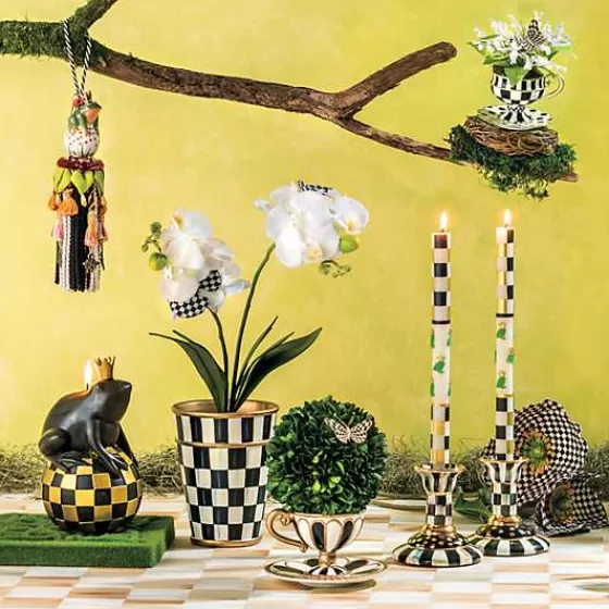 Delizioso Portachiavi in Ceramica a Forma di Rana - Design Esclusivo MacKenzie-Childs | Offerta Imperdibile