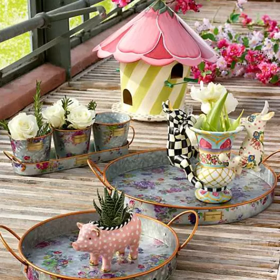 Coniglietto Divertente Scala per Vasi - Design Esclusivo Boutique MacKenzie-Childs

（：，。）