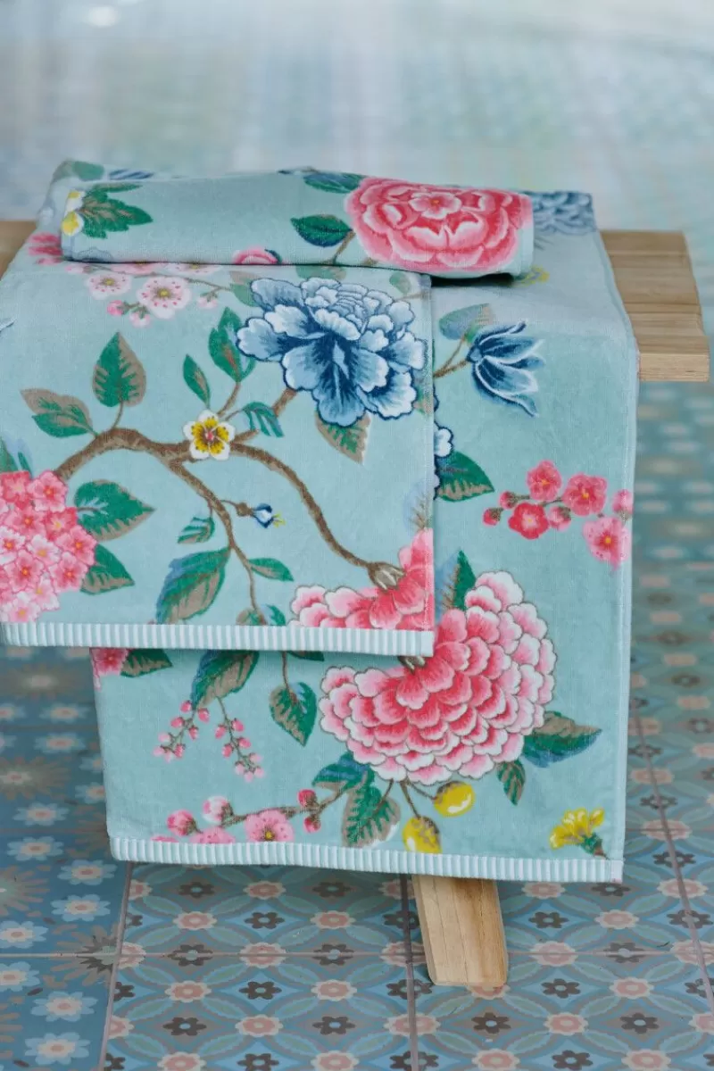 Lussuosi Asciugamani per Ospiti Good Evening - Confezione da 3 Pezzi 30x50 cm in Tonalità Blu Notturno, Hot Pip Collection