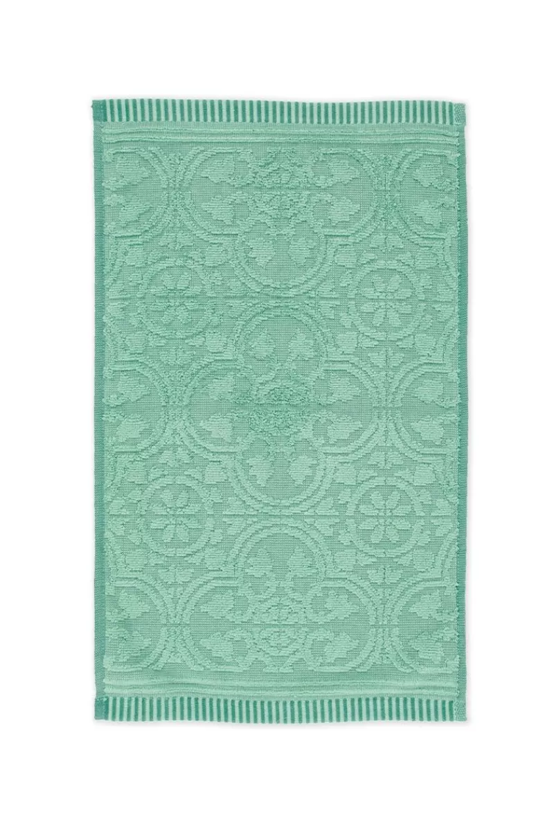 Pip Studio Set Asciugamani Elegante - Confezione da 3 Pezzi 30x50 cm in Tonalità Verde Fresco, Design Moderno