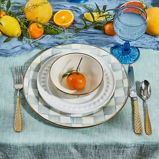 Promozione Lampo! Set da Tavola 5 Pezzi in Stile Scacchi Dorati - MacKenzie-Childs