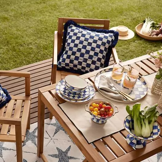 Promozione Lampo! Set da Tavola 5 Pezzi in Stile Scacchi Dorati - MacKenzie-Childs