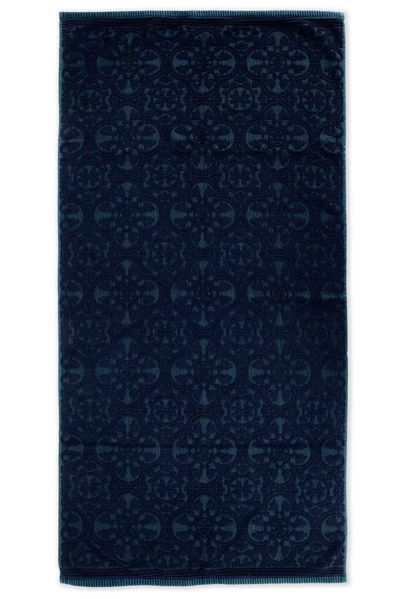 Asciugamano Grande Morbidissimo in Tinta Unita Blu Scuro - 70x140 cm, Perfetto per il Bagno Hot Pip Studio