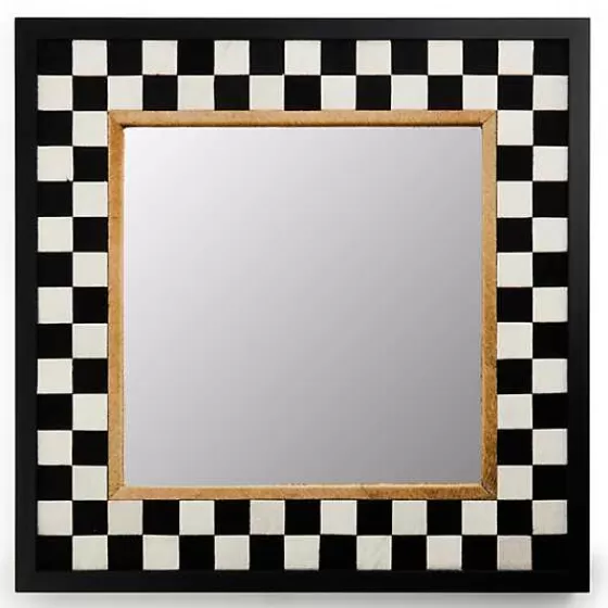 Specchio Decorativo con Cornice Scacchi Rétro - Edizione Limitata MacKenzie-Childs

（：，