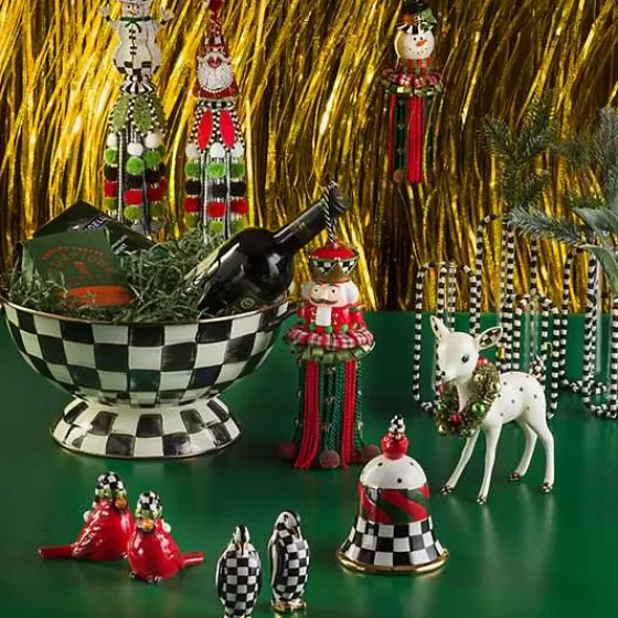 Eleganti vasetti floreali intrecciati in bianco e nero - Collezione da 5 pezzi MacKenzie-Childs con promozione speciale