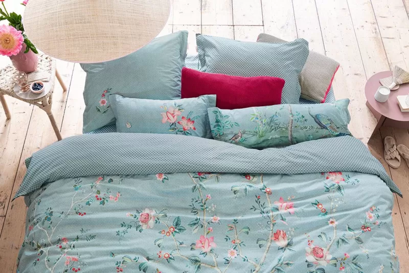 Pip Studio Fodera Cuscino Decorativo Blu Okinawa - Design Elegante per Arredamento Moderno