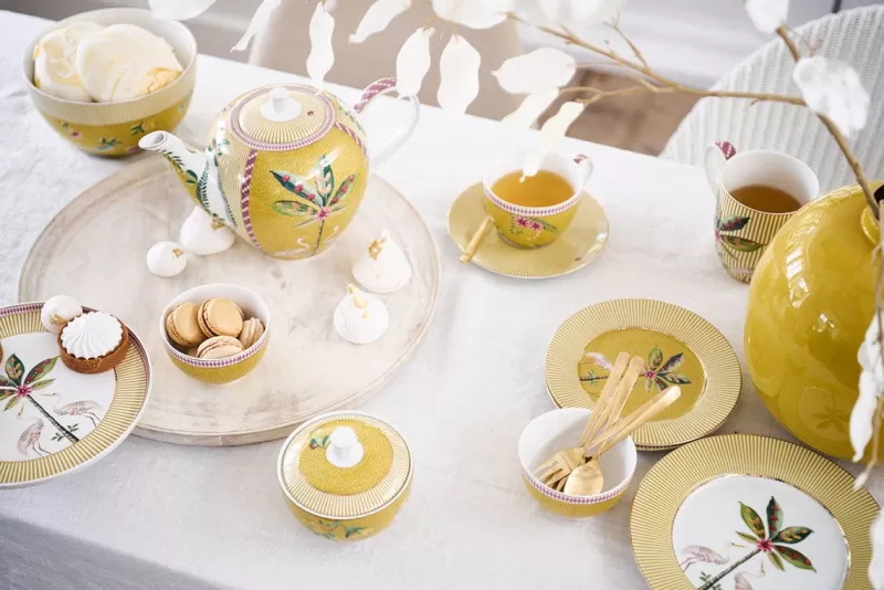 Elegante Zuccheriera La Majorelle in Stile Vintage - Giallo Sole, Design Esclusivo Pip Studio