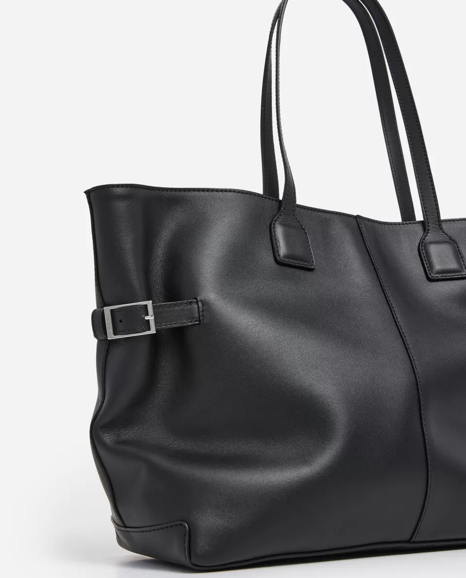 Borsa Tracolla Lesley in Vera Pelle con Dettagli Dorati - Elegante e Funzionale