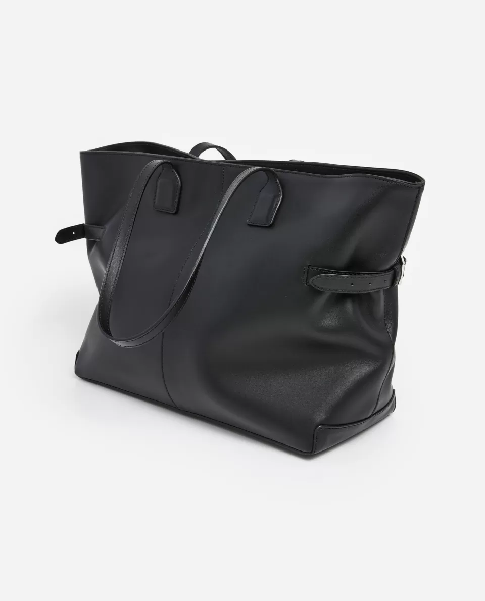 Borsa Tracolla Lesley in Vera Pelle con Dettagli Dorati - Elegante e Funzionale