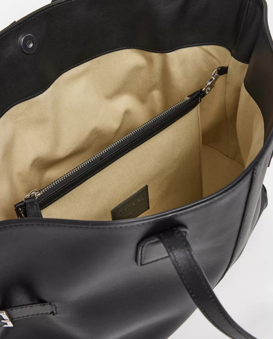 Borsa Tracolla Lesley in Vera Pelle con Dettagli Dorati - Elegante e Funzionale